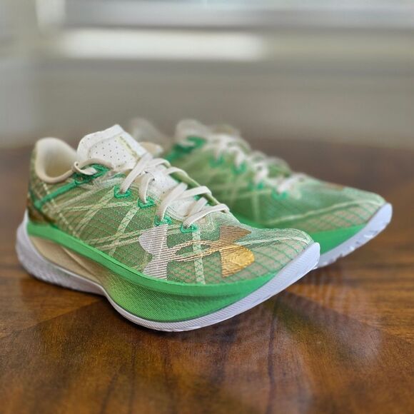 Under Armour Flow Velociti Elite 2 Running Shoes Women's 8.5 White Green 3027338 - Picture 4 of 15